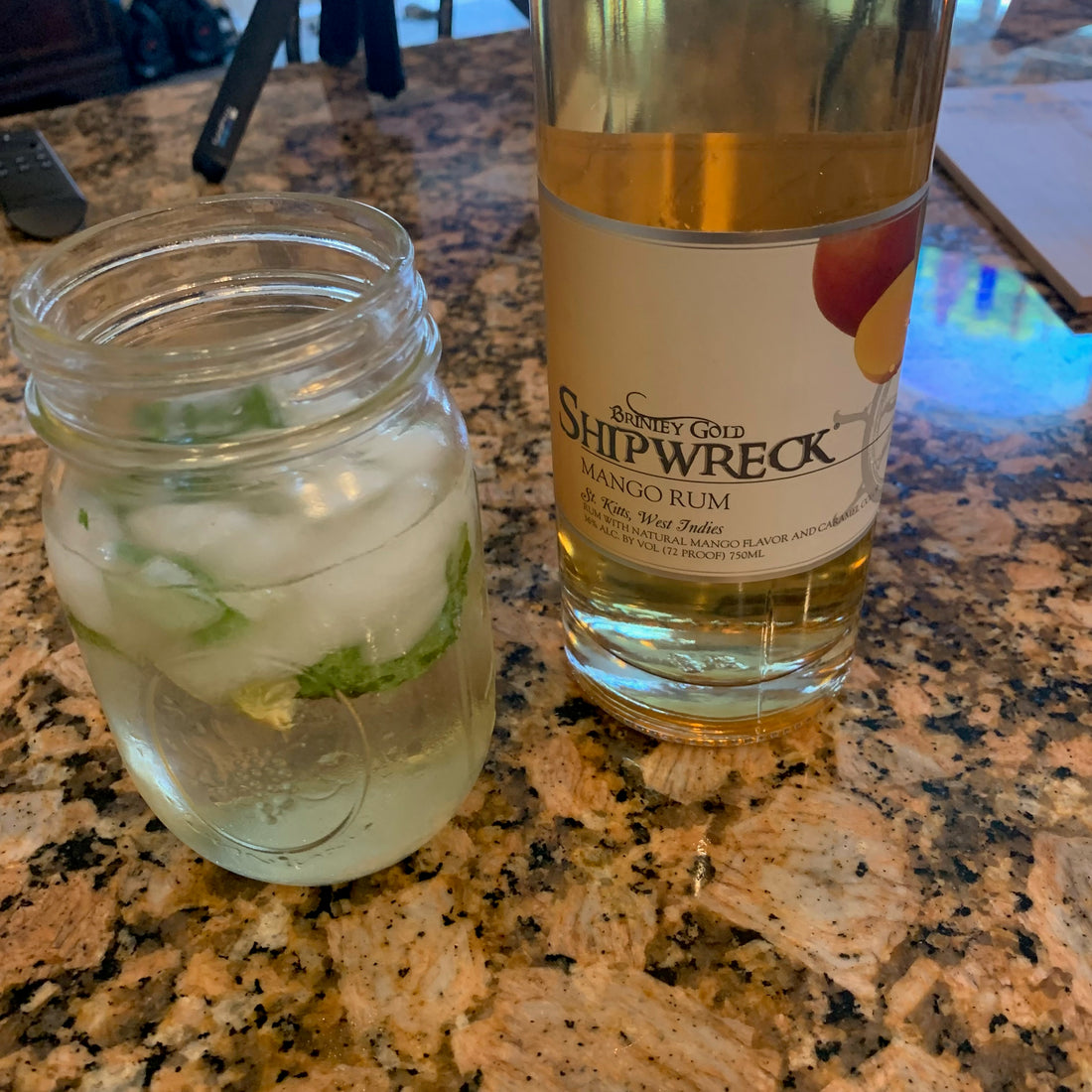 Mango Mojito with our Shipwreck Mango Rum