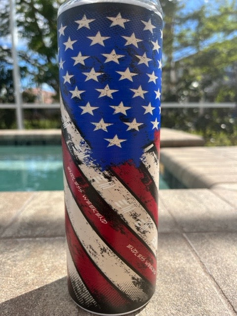 Endless Weekend Flag Tumbler by Endless Weekend Apparel - Don't Monday My Sunday lifestyle tumbler