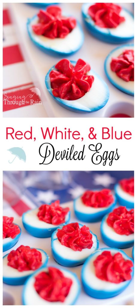 Fourth of July Deviled Eggs