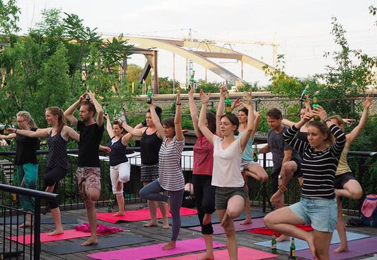 beer-yoga