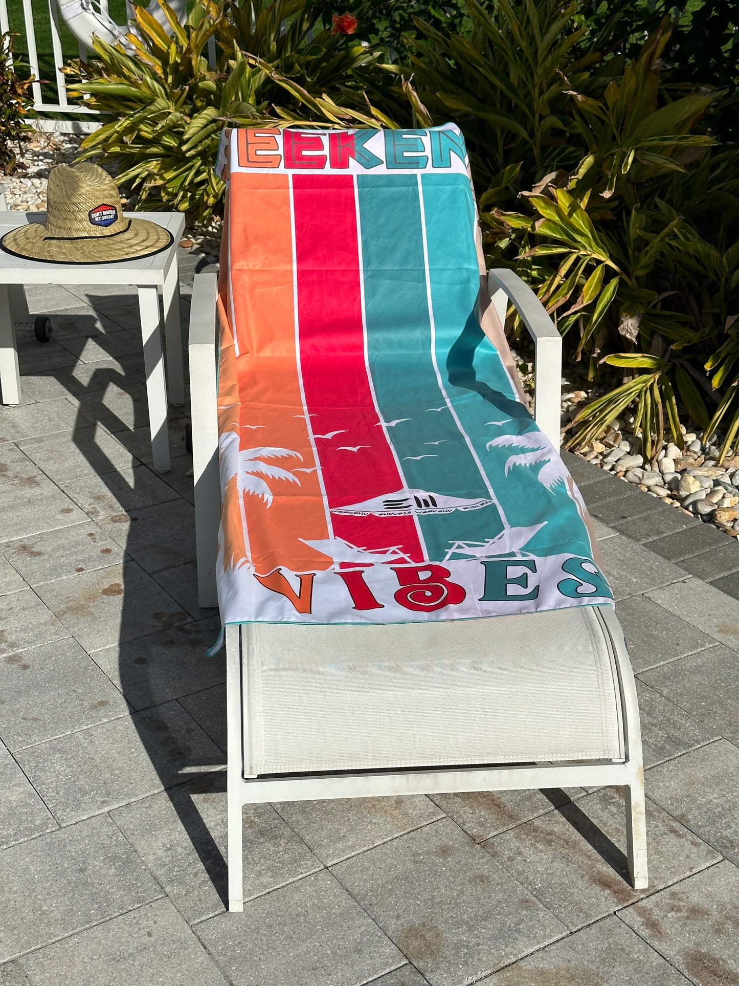 Weekend Vibes Oversized Microfiber Beach Towel