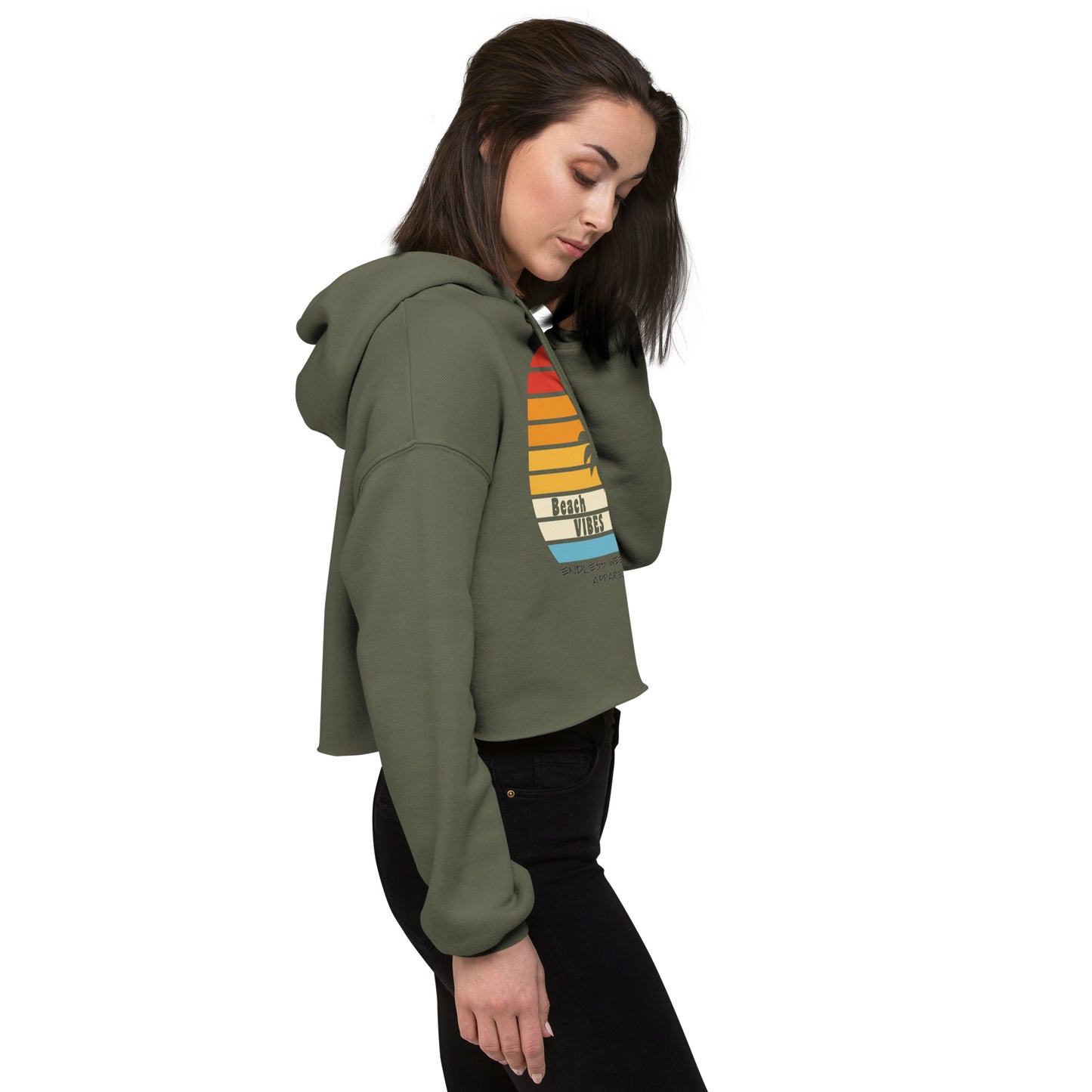 Beach Vibes Crop Hoodie - Endless Weekend Apparel variant 21