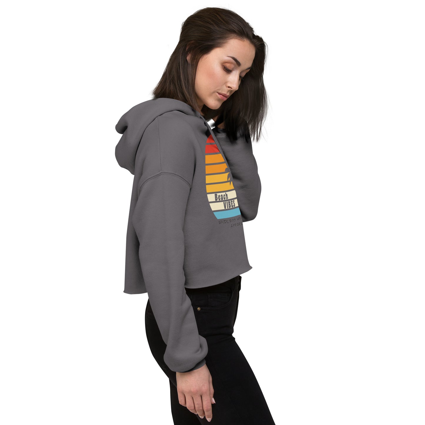 Beach Vibes Crop Hoodie - Endless Weekend Apparel variant 24