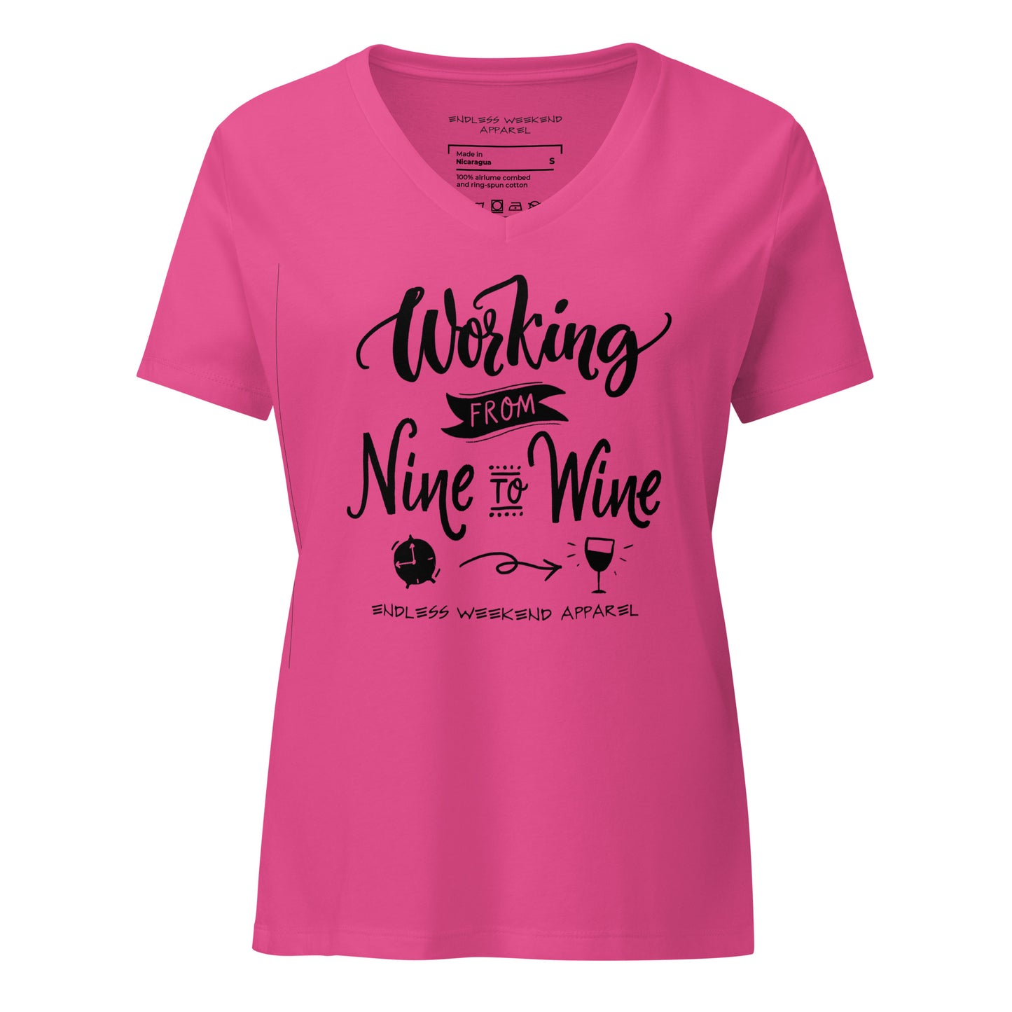 Working Til Wine V-Neck - Endless Weekend Apparel variant 6