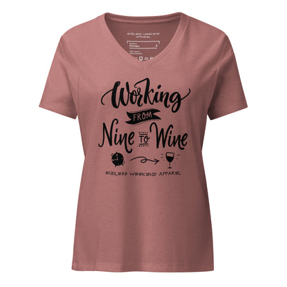 Working Til Wine V-Neck - Endless Weekend Apparel variant 10
