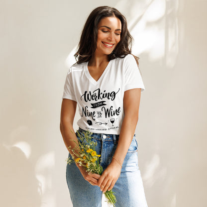 Working Til Wine V-Neck - Endless Weekend Apparel variant 26